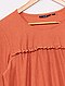     Effen blouse van getextureerd tricot afbeelding 2
