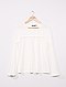     Effen blouse van getextureerd tricot afbeelding 1
