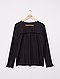     Effen blouse van getextureerd tricot afbeelding 1
