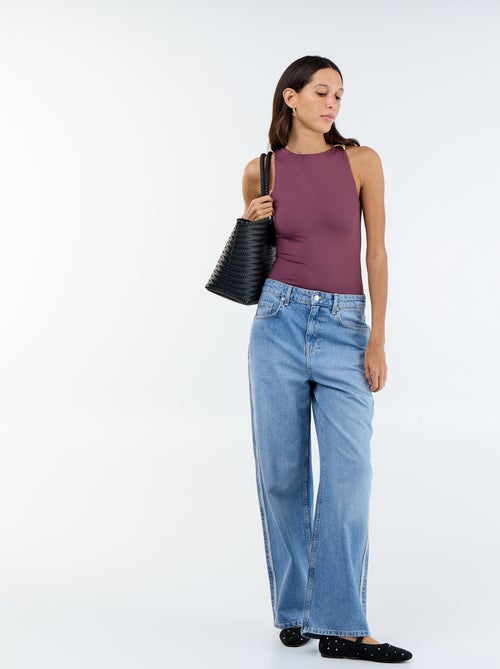 Effen body met goudkleurige sieraden op de schouderbandjes - Kiabi