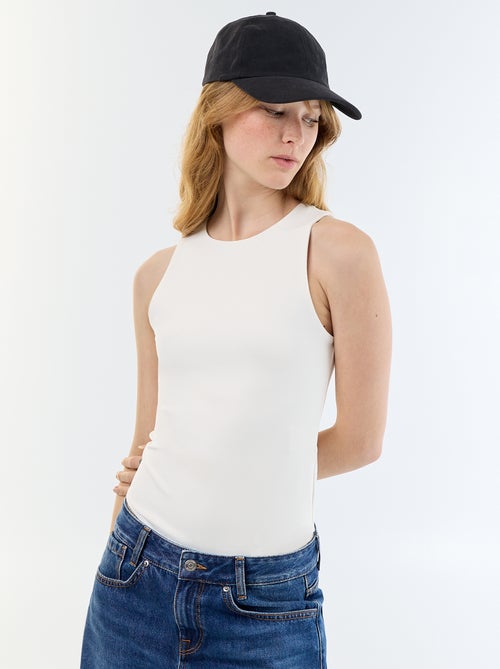 Effen body met ronde hals - Kiabi