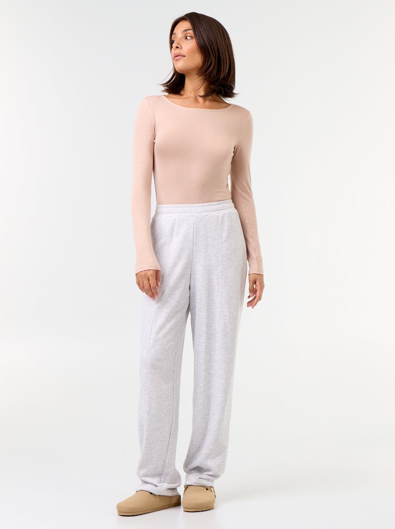Effen body van wolmix Rose - Kiabi