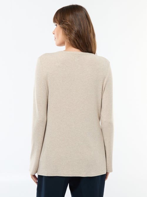 Effen borstvoedings-T-shirt - Kiabi