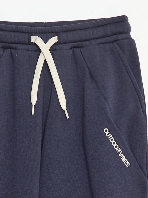 Effen brede joggingbroek van katoen - Kiabi