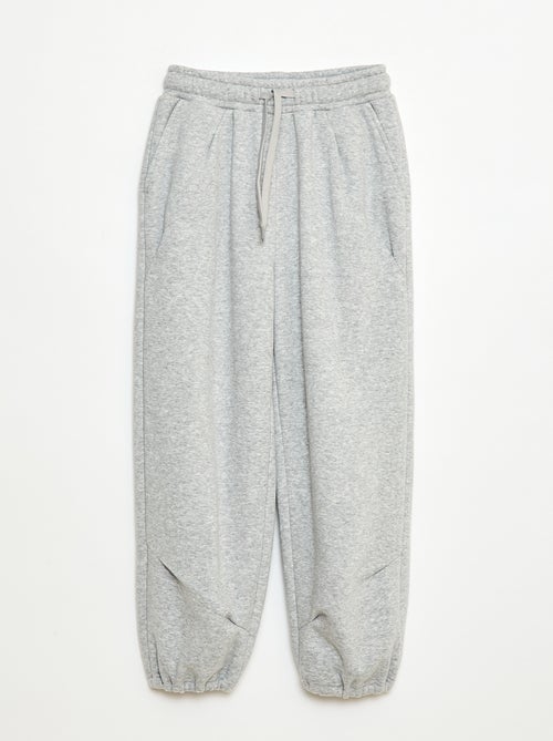 Effen brede joggingbroek van katoen - Kiabi