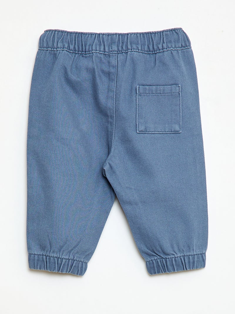 Effen broek Comfort fit-model Blauw - Kiabi