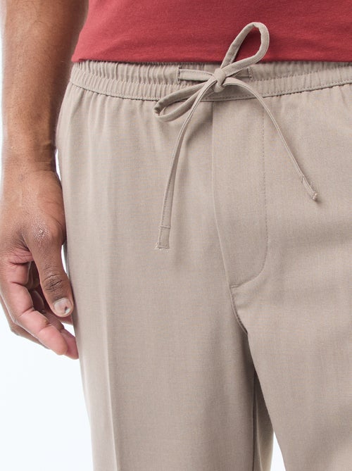 Effen broek in joggingstijl - Kiabi