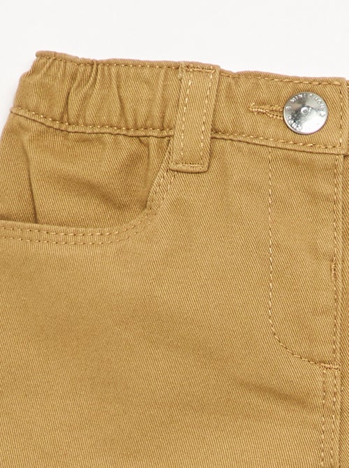 Effen broek met gerimpelde onderkant - Kiabi