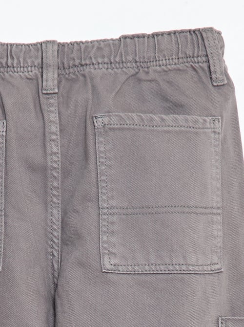 Effen broek met meerdere zakken - Kiabi