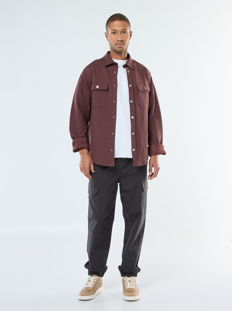 Effen broek met zakken en elastische taille - Blauw - Man - 14.85 Effen broek met zakken en elastische taille - Blauw - Man - 14.85