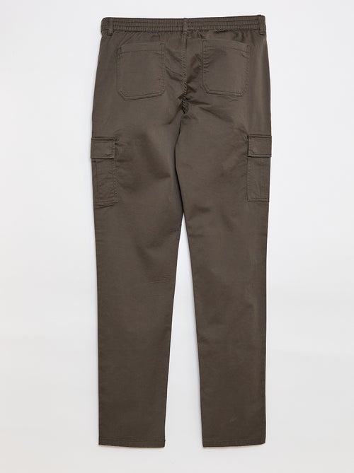 Effen broek met zakken - Kiabi