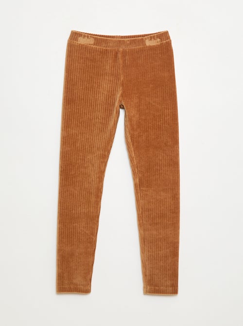 Effen broek van dik velours - Kiabi