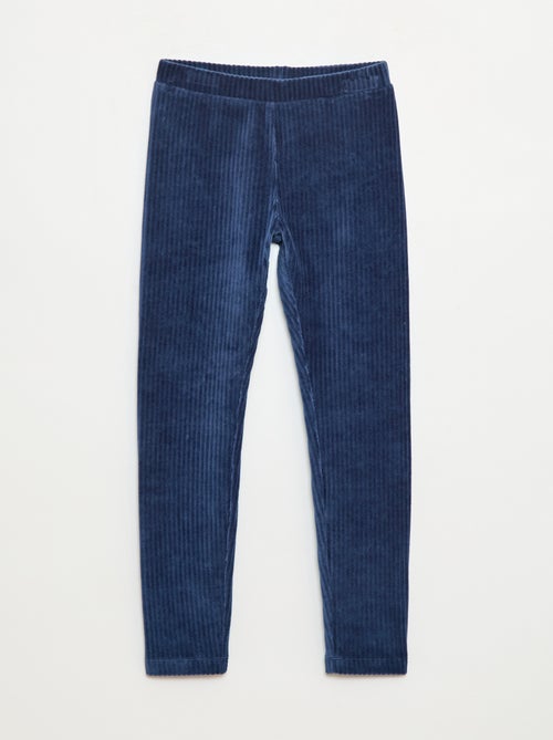 Effen broek van dik velours - Kiabi