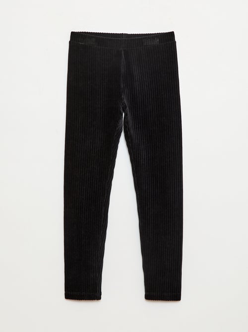 Effen broek van dik velours - Kiabi