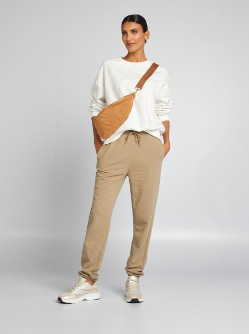Effen broek van dunne joggingstof - Kiabi