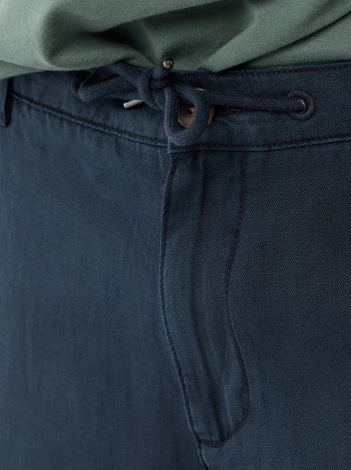 Effen broek van lichte en zachte stof - Kiabi