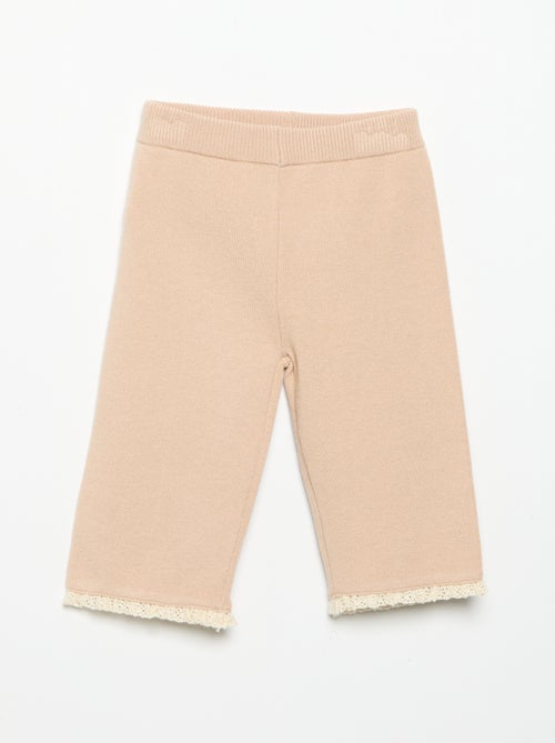 Effen broek van tricot - Kiabi