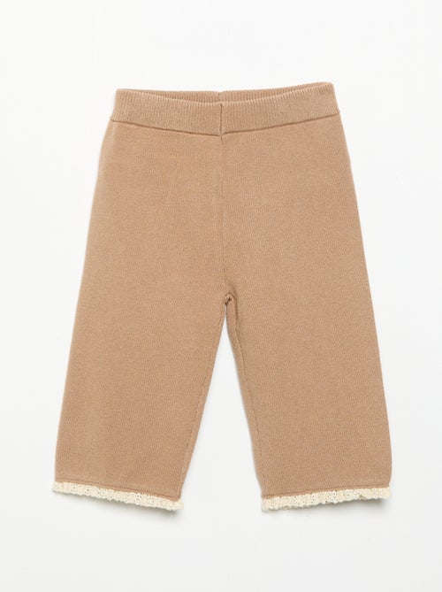 Effen broek van tricot - Kiabi