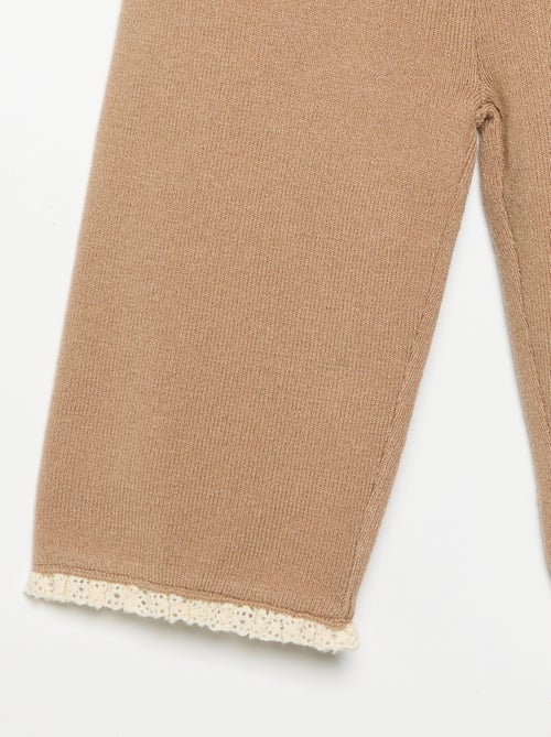 Effen broek van tricot - Kiabi