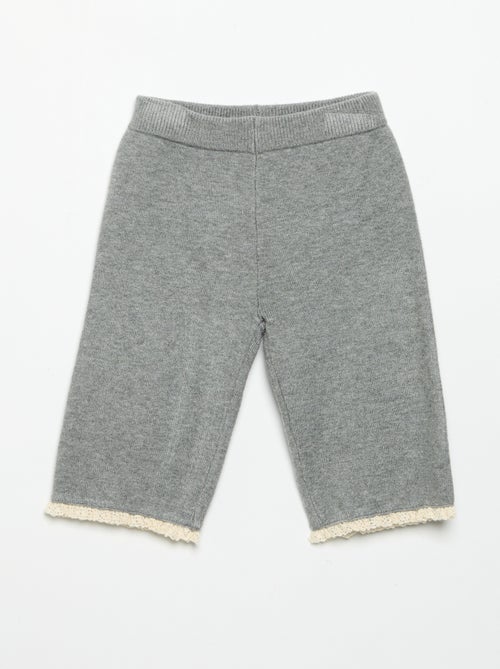 Effen broek van tricot - Kiabi