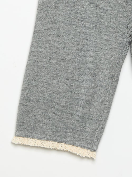 Effen broek van tricot - Kiabi