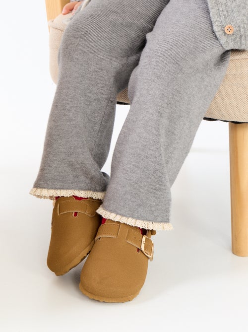 Effen broek van tricot - Kiabi