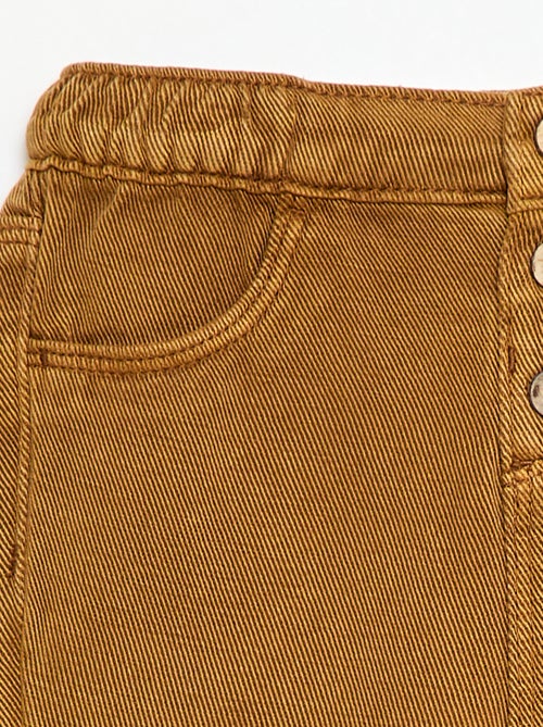 Effen broek van zachte stof met relax fit - Kiabi