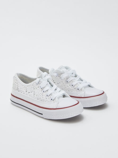 Effen canvas sneaker - Kiabi