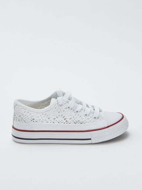 Effen canvas sneaker - Kiabi