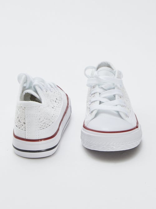 Effen canvas sneaker - Kiabi