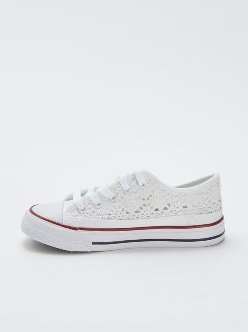 Effen canvas sneaker - Kiabi