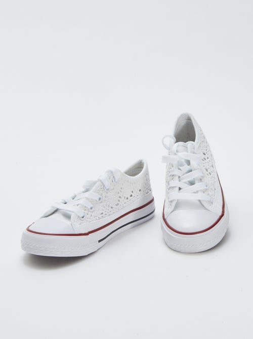 Effen canvas sneaker - Kiabi