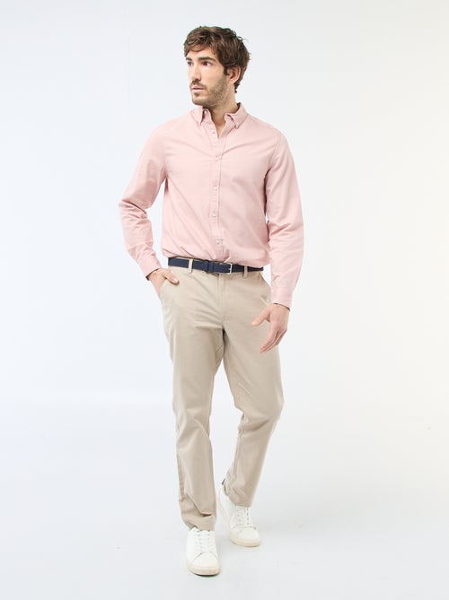 Effen chino met standaard taille - Kiabi