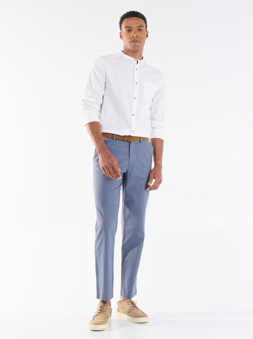 Effen chino met standaard taille - Kiabi