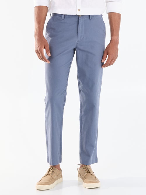 Effen chino met standaard taille - Kiabi