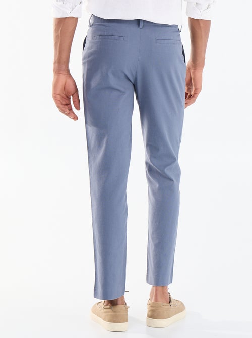 Effen chino met standaard taille - Kiabi