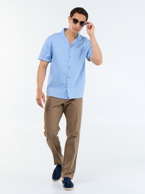 Effen chino met standaard taille - Kiabi