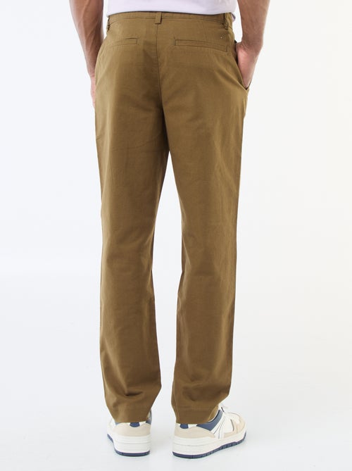 Effen chino met standaard taille - Kiabi