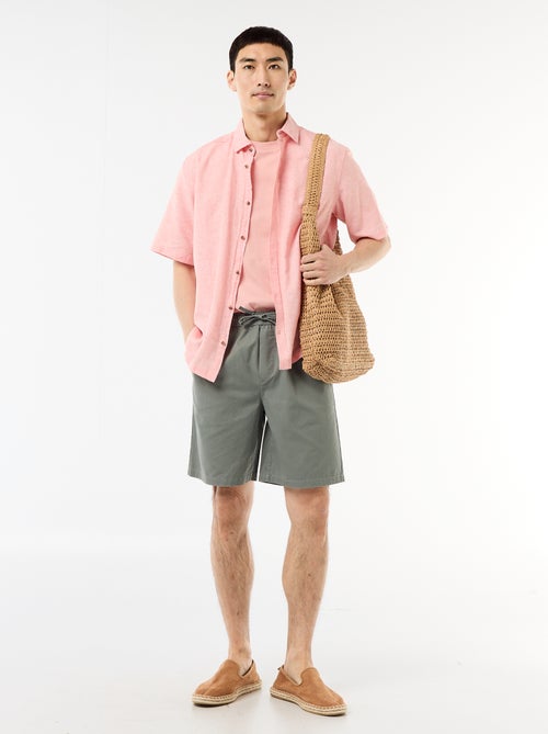 Effen chino short - Kiabi