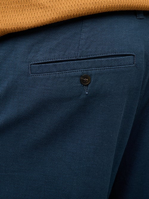 Effen chino van katoen met stretch - Kiabi