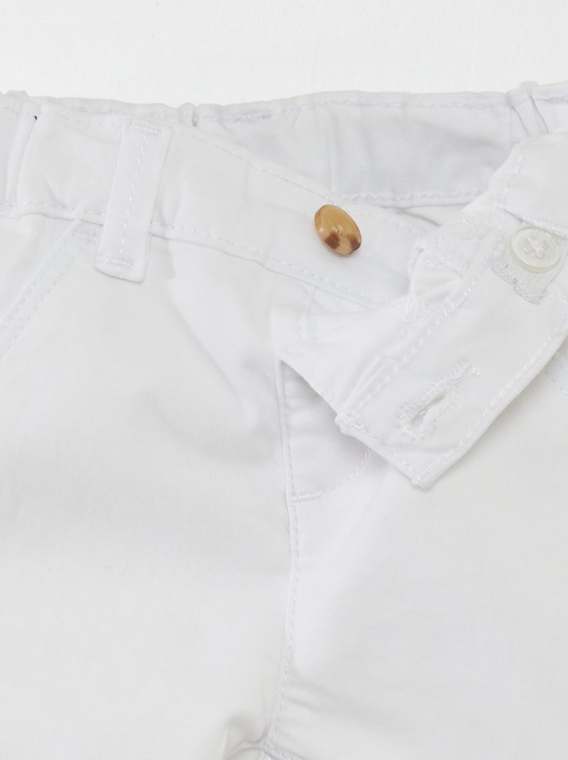 Effen chino WIT - Kiabi