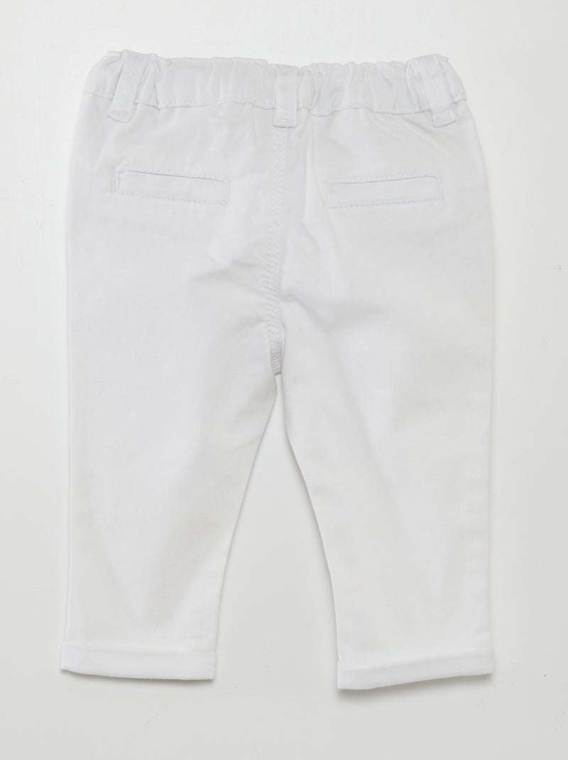 Effen chino WIT - Kiabi