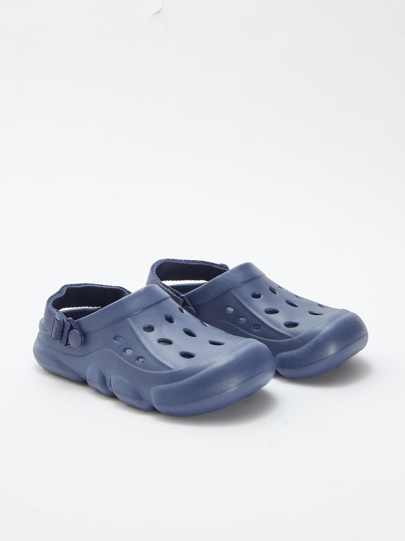 Effen clogs van gegoten kunststof BLAUW - Kiabi