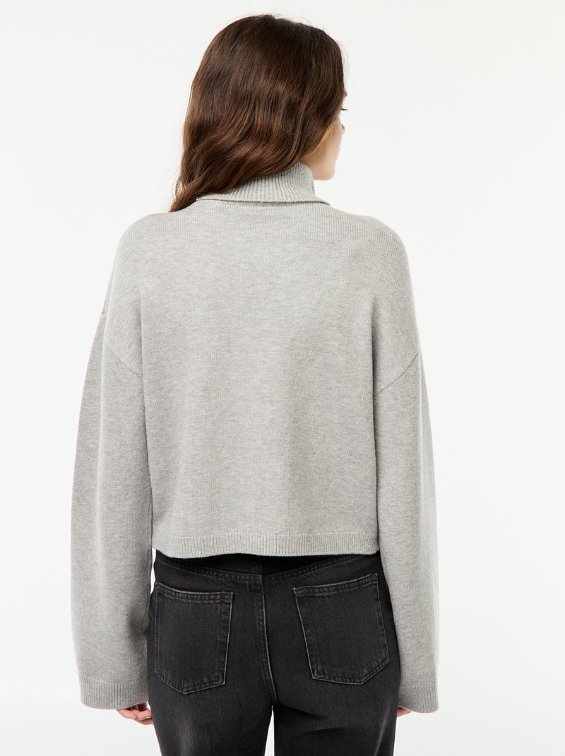 Effen coltrui Grijs - Kiabi