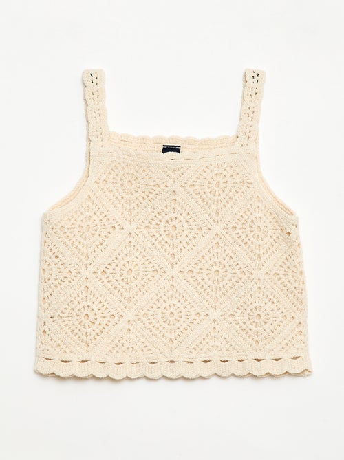 Effen crochettop - Kiabi
