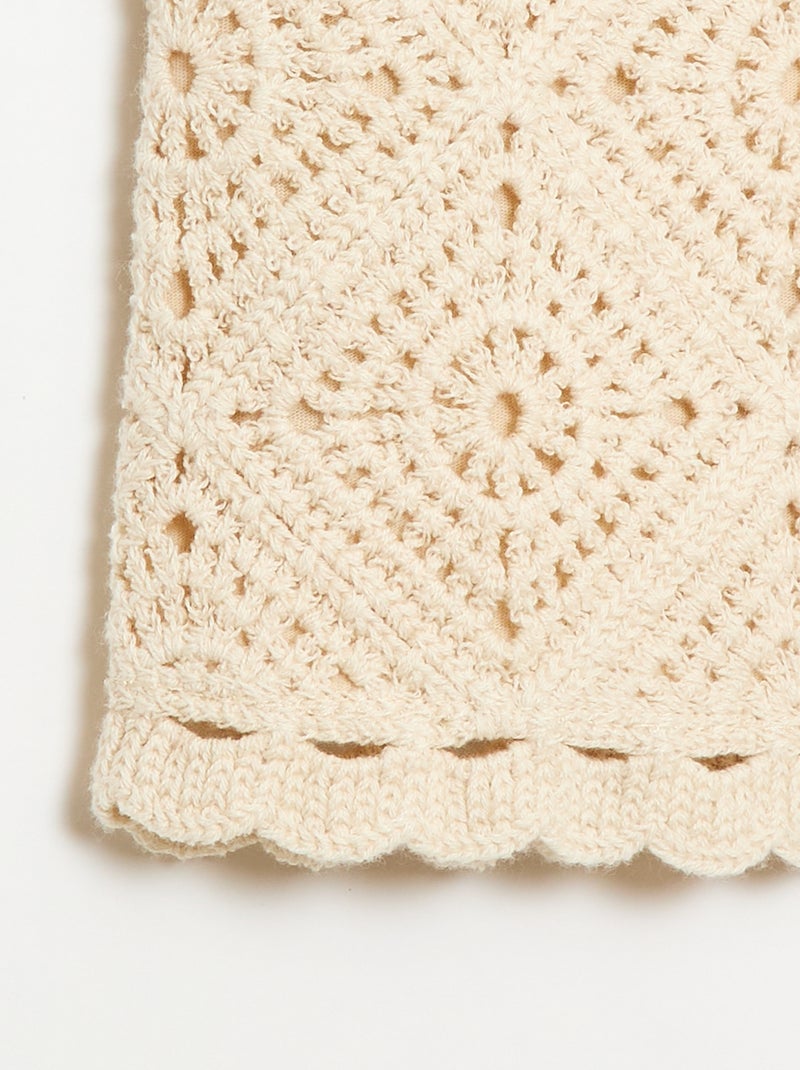 Effen crochettop Ecru - Kiabi