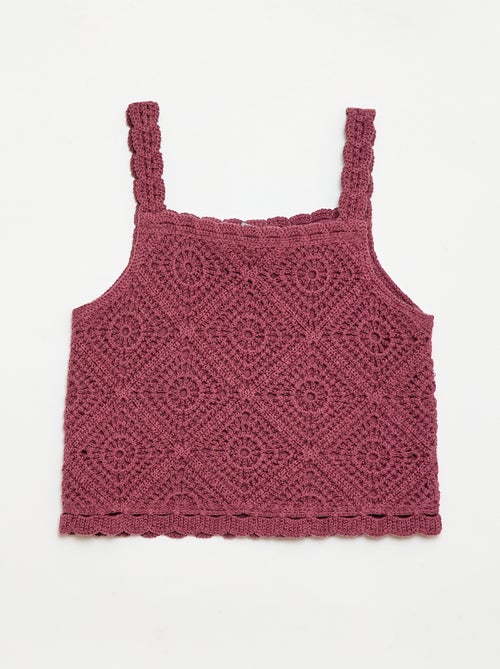 Effen crochettop - Kiabi