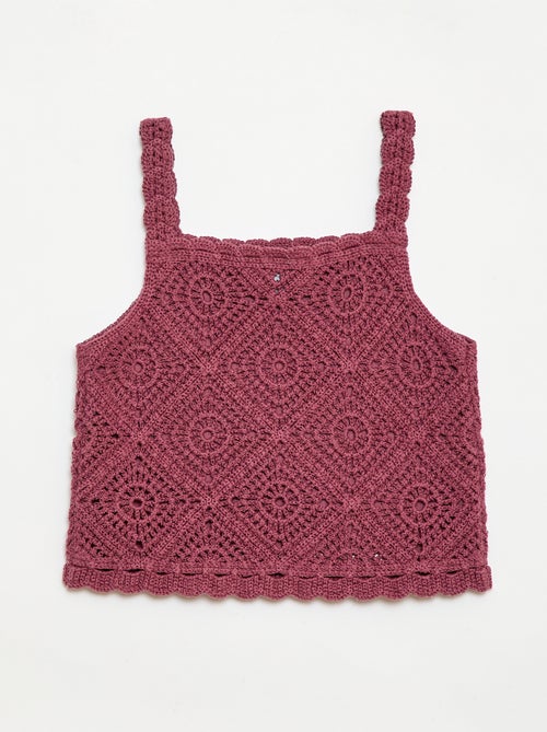 Effen crochettop - Kiabi