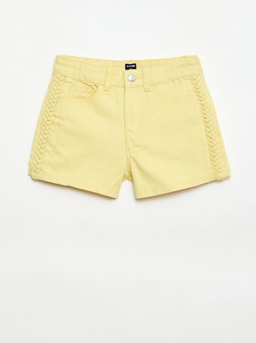 Effen denim bermuda met 5 zakken - Kiabi