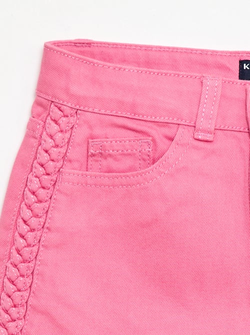 Effen denim bermuda met 5 zakken - Kiabi